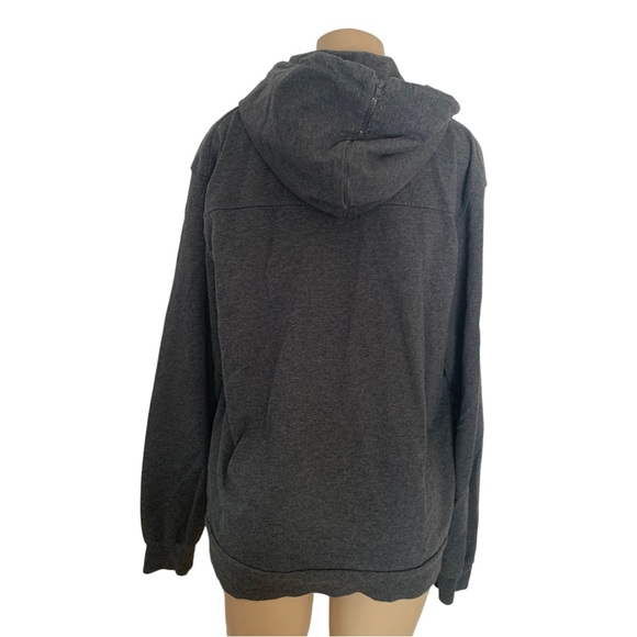 RED SQUAD Gray Sweatshirt Jacket Hoodie Zip Hood Pocketed Athleisure - Picture 7 of 10